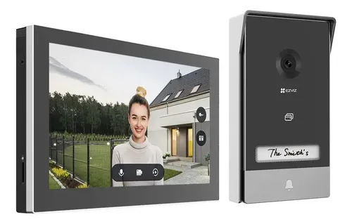 Vídeo porteiro Wi-Fi EZVIZ HP7 com tela touch de 7 polegadas